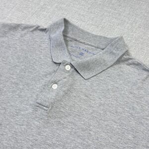 Peter Manning Polo Shirt Mens 2XL Gray Short Sleeve Collared Cotton Spandex